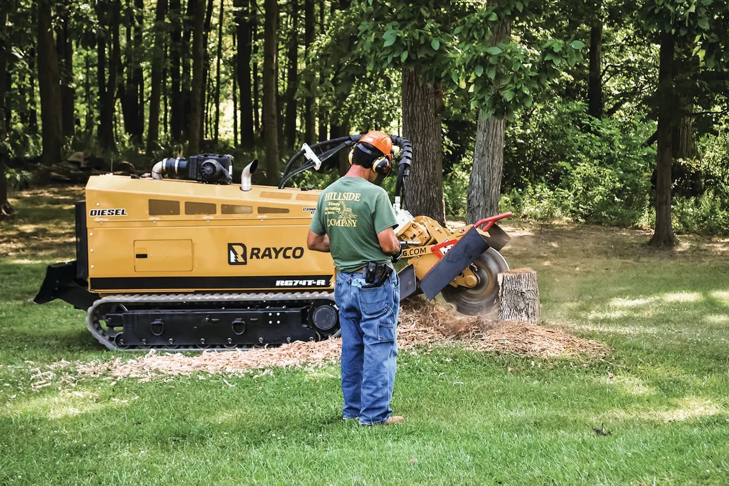 Rayco RG74T-R Stump Cutter with Radio Remote Control